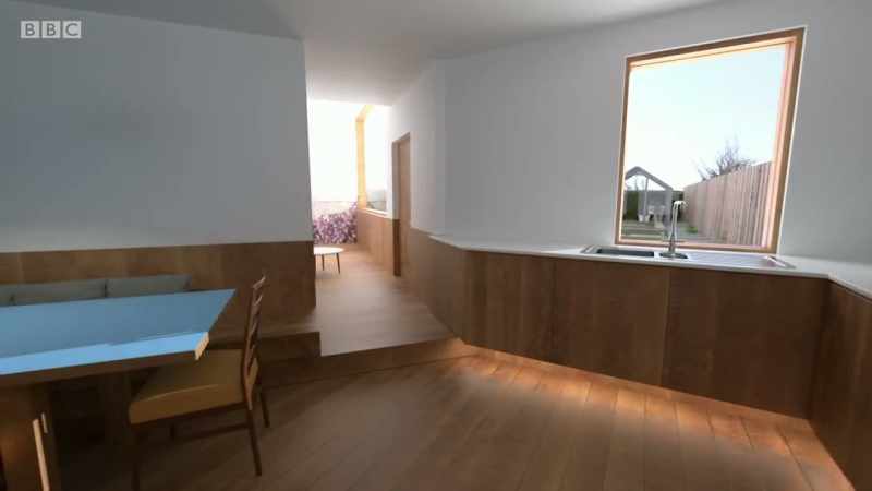 Robert's virtual redesign created individual areas linked