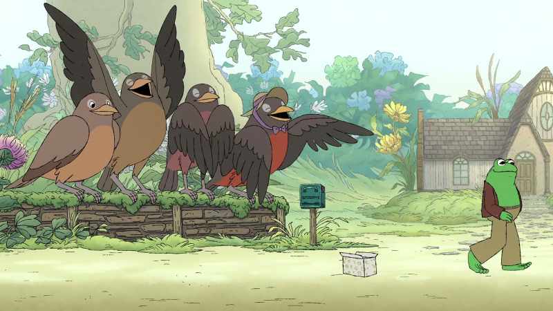 [robins gasp, cheering]