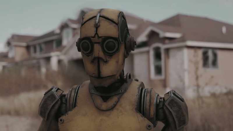 [Robotic sounds]