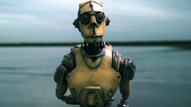 [Robotic sounds]