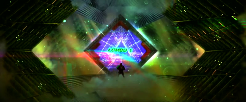 (rock music) (arrows banging)