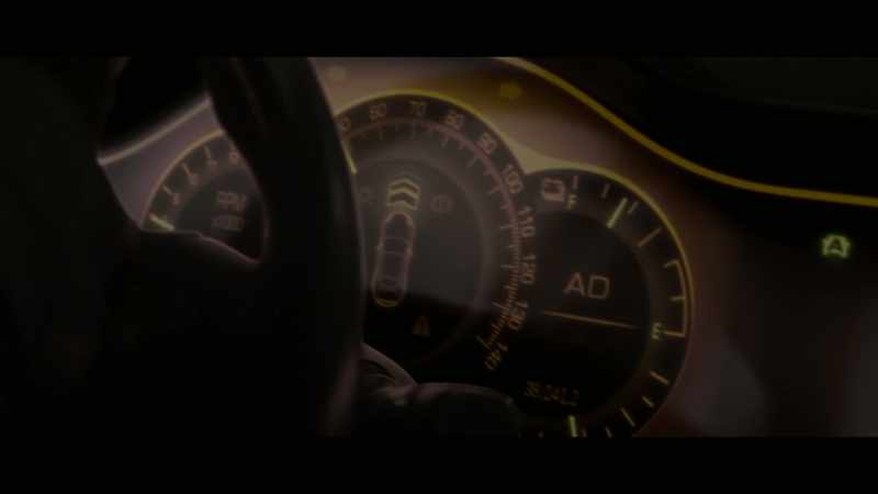 [♪ rock music blaring in car]