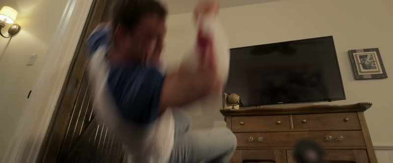 (rock music) (body slamming)
