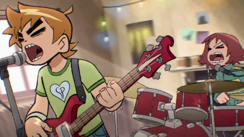 [rock music playing] - ♪ Hey, hey ♪