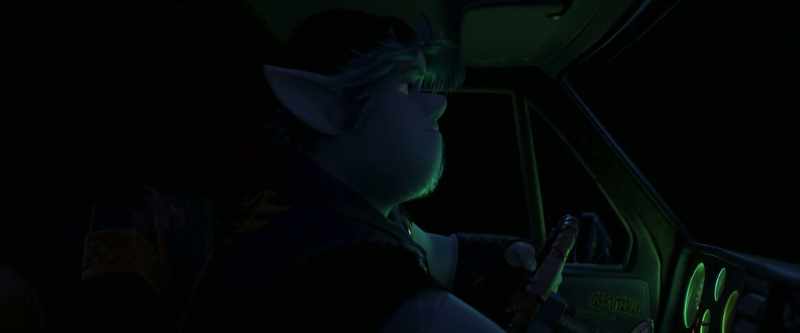 (ROCK MUSIC PLAYING ON CAR STEREO)