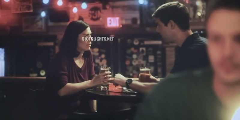 [rock music playing on stereo]