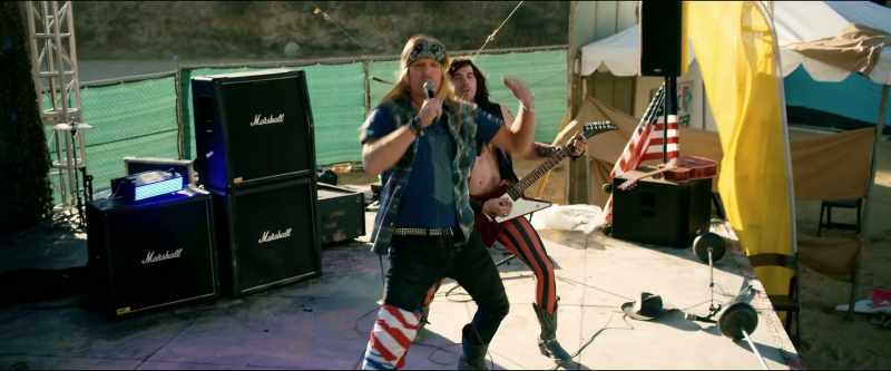 [rock music]