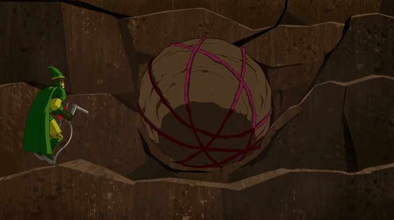(ROCKS FALLING)
