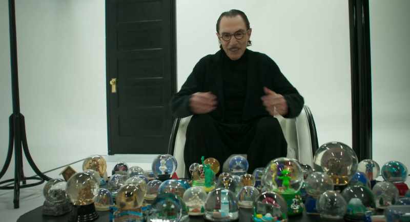 Ron has a huge snow globe collection