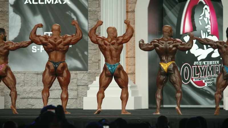 Ronnie had a great back double bicep