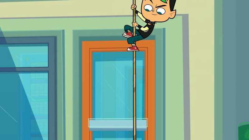 (Rope wooshes, back-up beeps)
