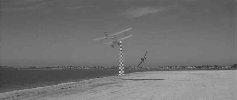 Round the first pylon again, Burnham sets the pace