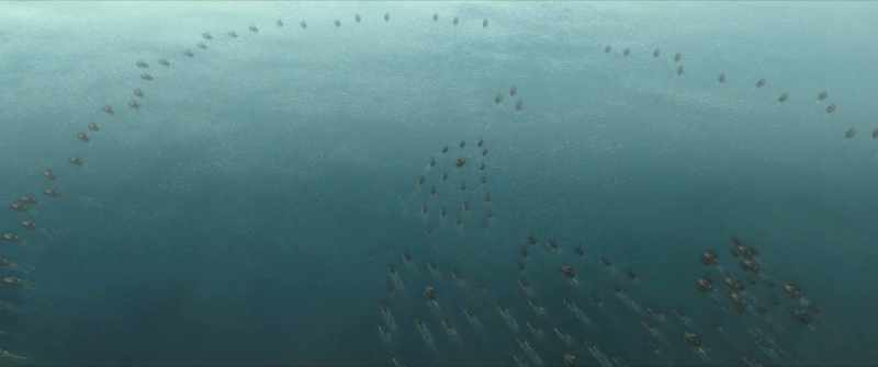 Row backward and load the cannons!
