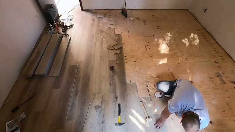 [Russell] As the flooring started to go down throughout the rooms