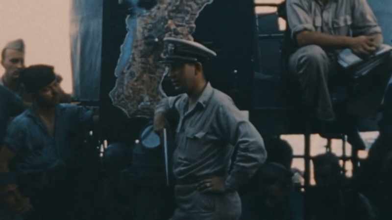 SAILORS GET AN EMERGENCY BRIEFING