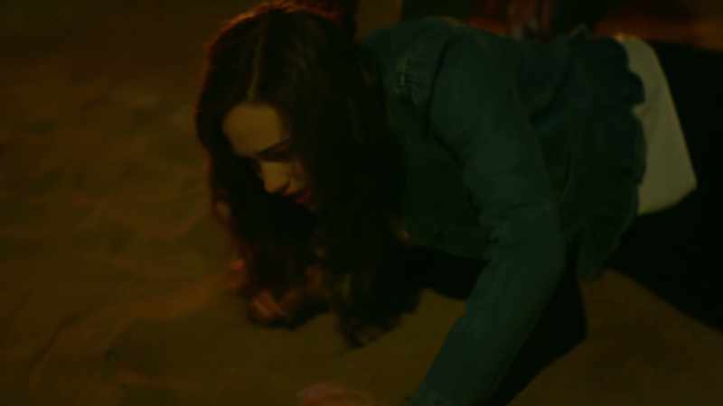 [Sam grunts] -[partygoers gasp]