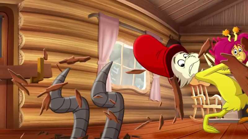 Sam wracked his brain, where to run, flee, or scram!
