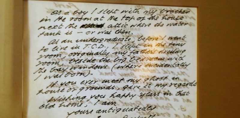 Samuel wrote back, talking about his love for the house
