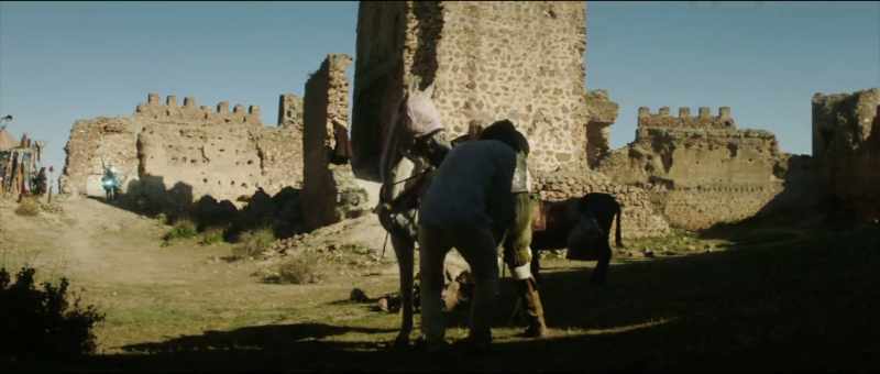 Sancho, come heel, make a stirrup
