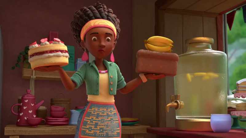 Sandwich, smoothies, cakes. Nothing complicated