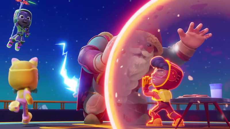 Santa, stop! - Milk and cookies!