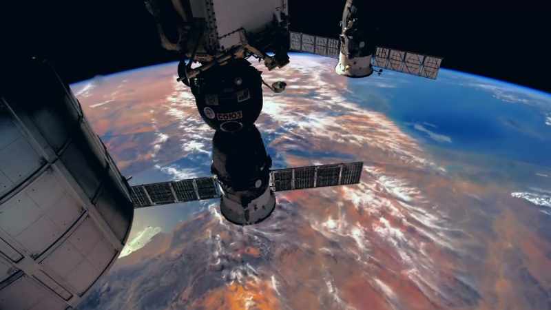 Satellites orbiting the earth capture images