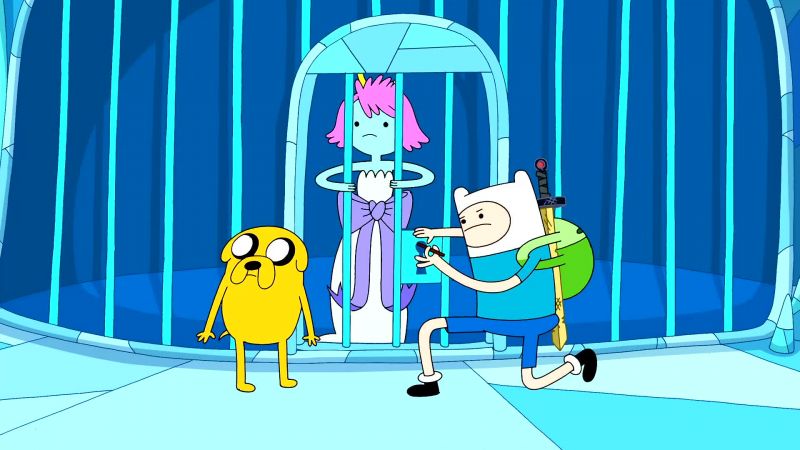 Save me, Finn and Jake. - Shh!