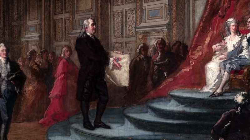 Schiff: And he meets the king, who congratulates him