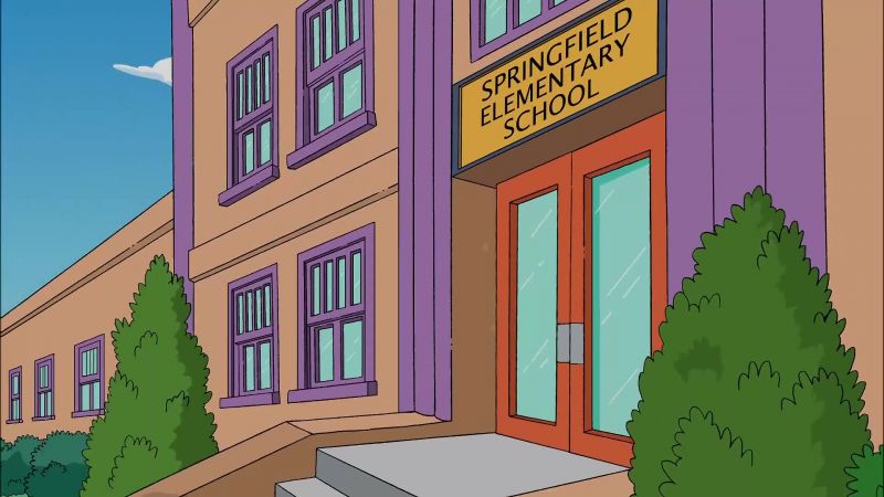 (school bell ringing)