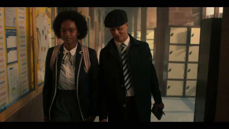 [school bell rings]