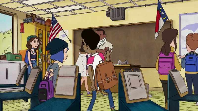 (school bell rings)