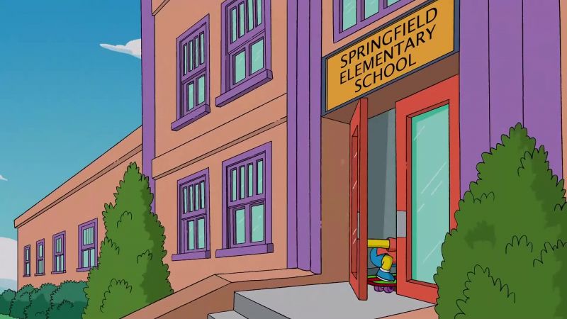 (school bell rings)