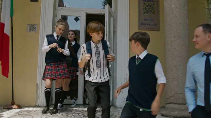 [school bell rings]