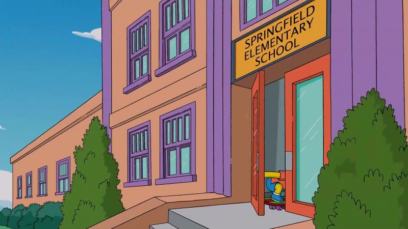 (school bell rings)