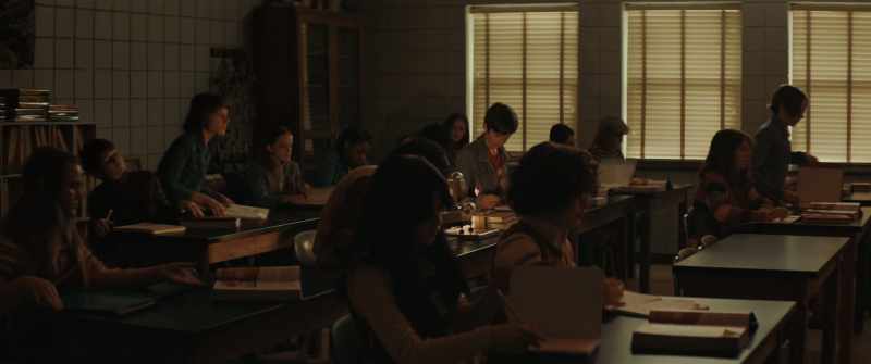 [school bell rings]