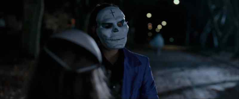 SCHRADER: Trick or treat. -What'd you find?