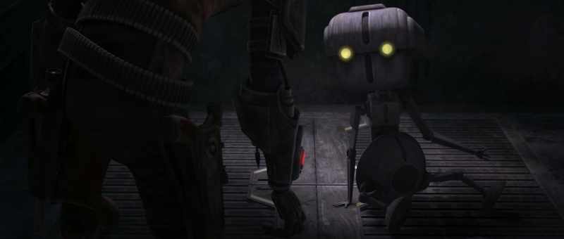 [scoffs] Mr. Bane, she's quite obviously right there