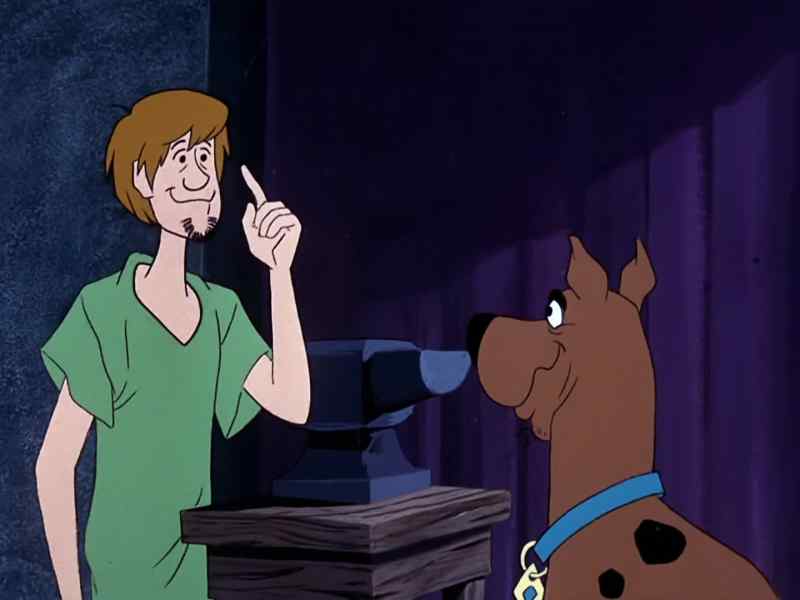 Scooby, I hope the ghost doesn't find us