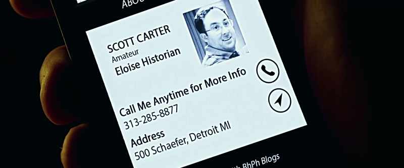 Scott Carter... this guy's got blueprints and everything