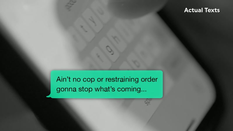 Scott's abusive behavior was clear in the messages between the two