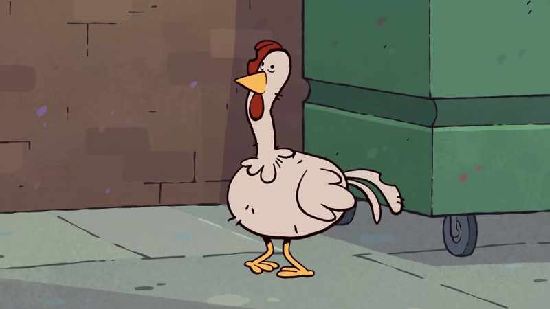 SCRAGGLE: [clucks]