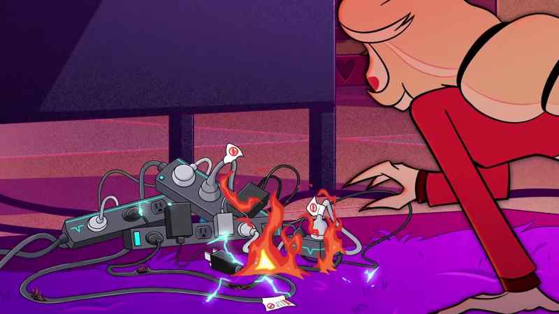[screams] -[electricity crackles]