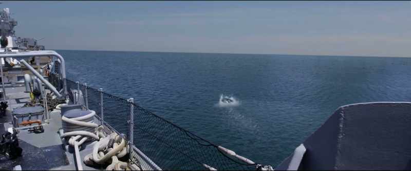 [screams] - Hard to starboard!