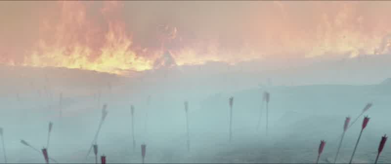 The fire's not holding them back