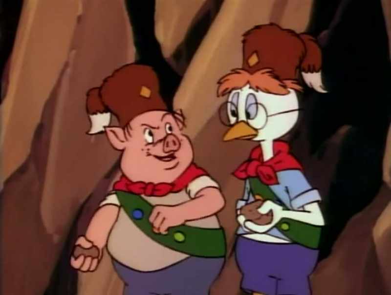 Scrooge went and hid the dime in something called 