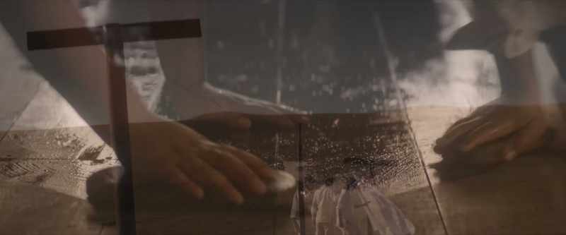 [scrubbing sounds]