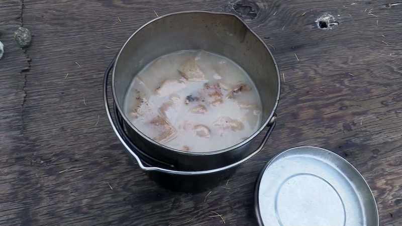 Seal fat soup... that's what's for dinner tonight