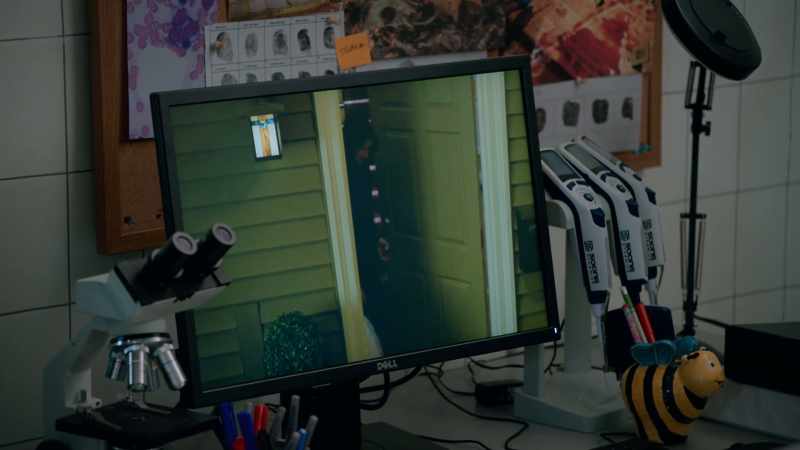 Security camera footage showed a clear image of