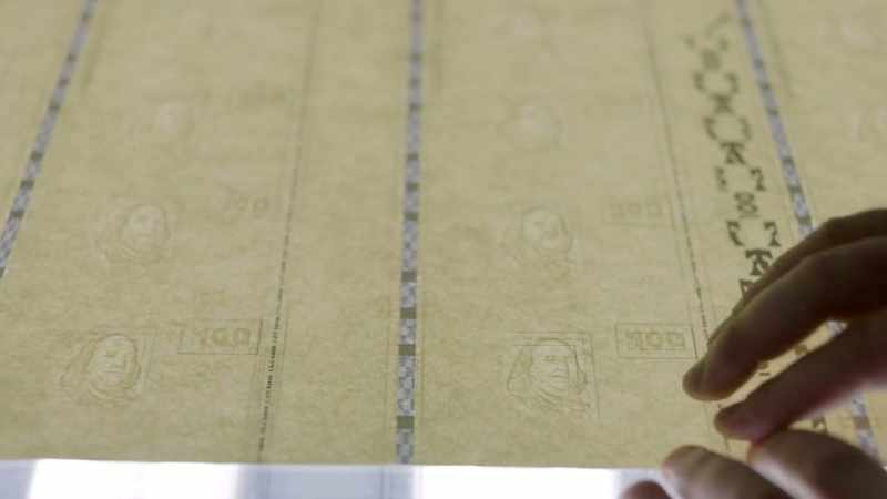 SECURITY FEATURES IN THE $100 NOTE INCLUDE A WATERMARK
