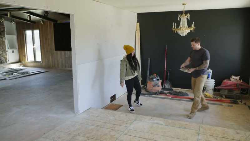 See, I know this isn't the same flooring that's going in, but